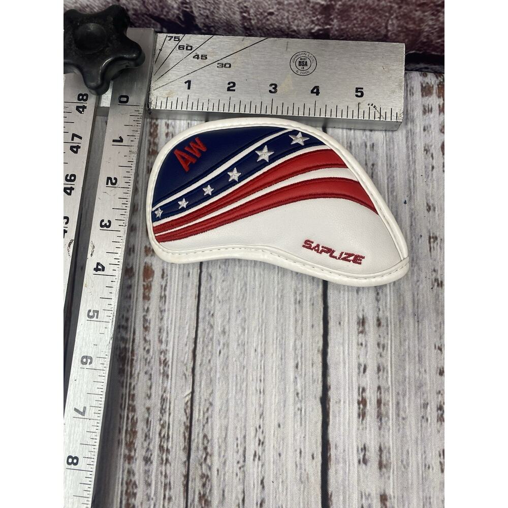 USA Red White Blue AW Saplize Golf Iron Club Head Cover